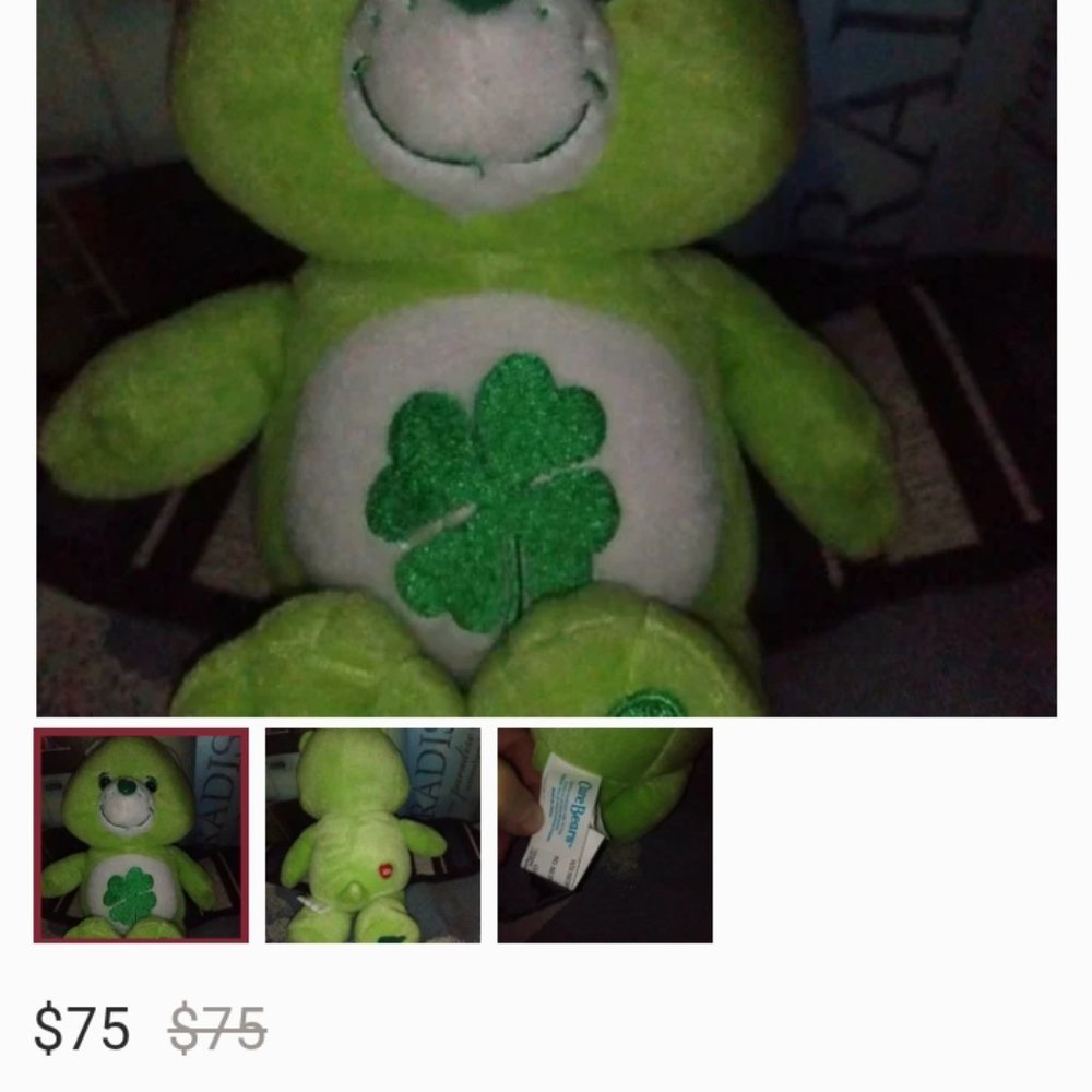 Care bear shamrock 2016